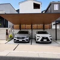 画像14353：名古屋市名東区　後方支持カーポートでつくる、出入りしやすい駐車スペース