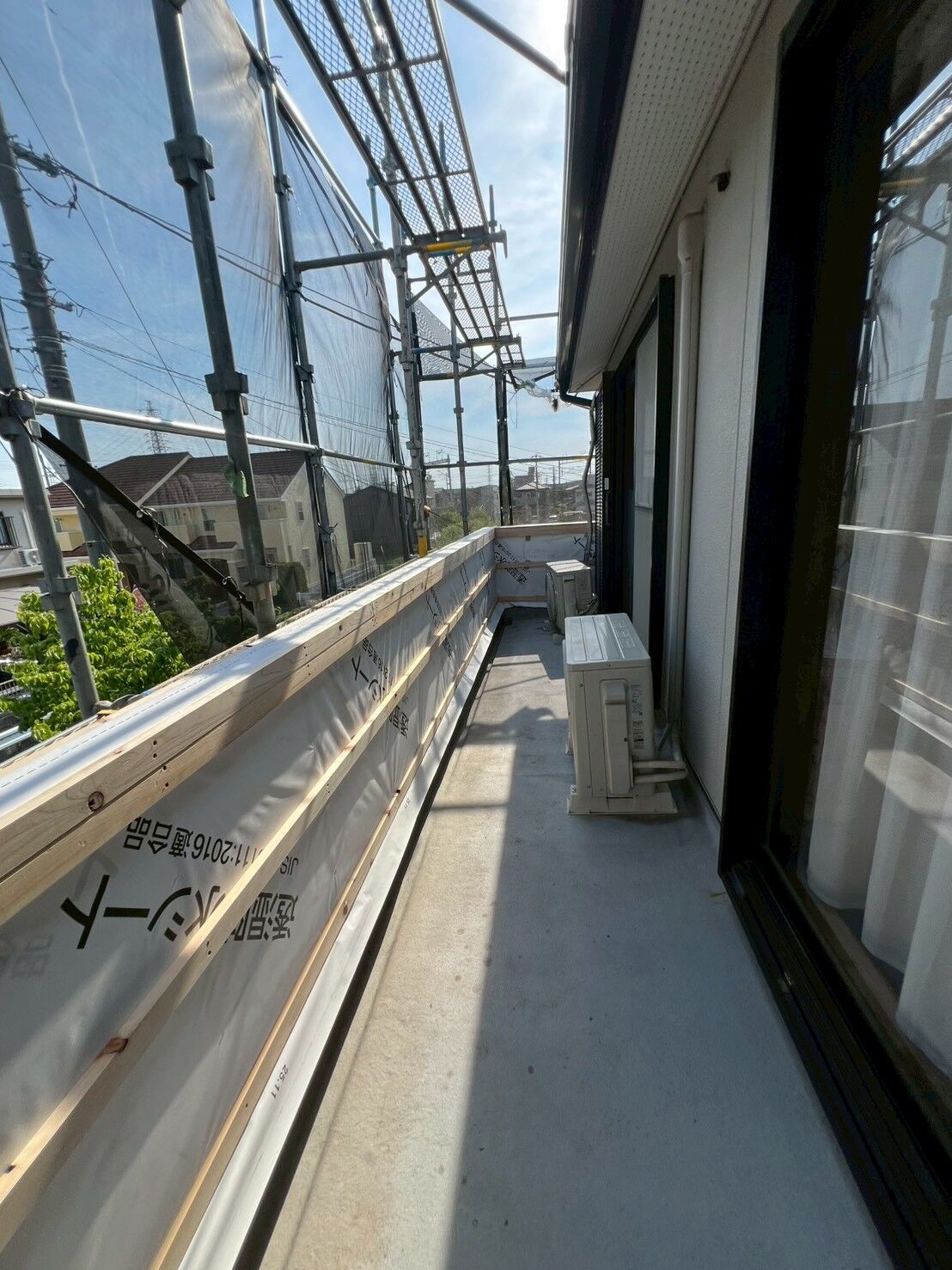 知立市K様邸｜外壁をめくったら木が腐っていた。漏水と通気不足によるベランダ下地の修理