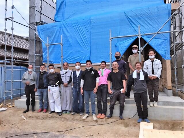 蒲郡市　N様邸　たくさんの応援大工さん