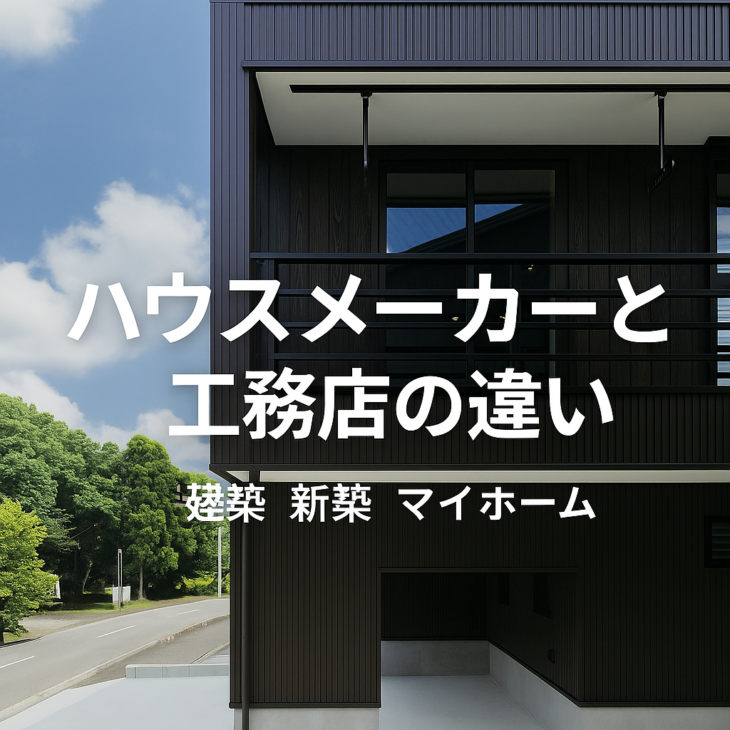 ハウスメーカーと工務店って、ぶっちゃけ何が違うの？ 〜家づくりを考え始めたあなたへ。リアルな違い、ちゃんと知っておこう〜