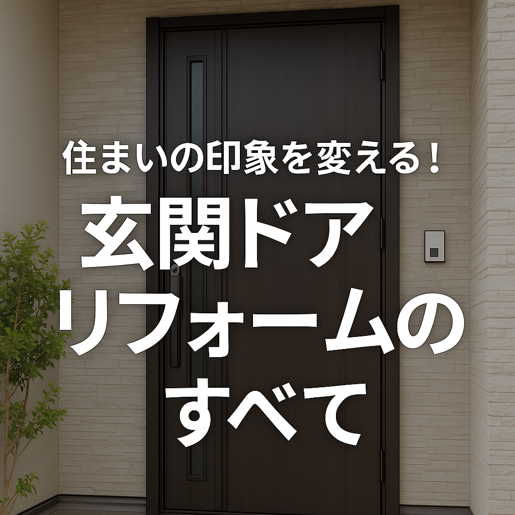 玄関ドアリフォームで暮らしが激変！防犯・断熱・おしゃれ全部叶えるコツとは？