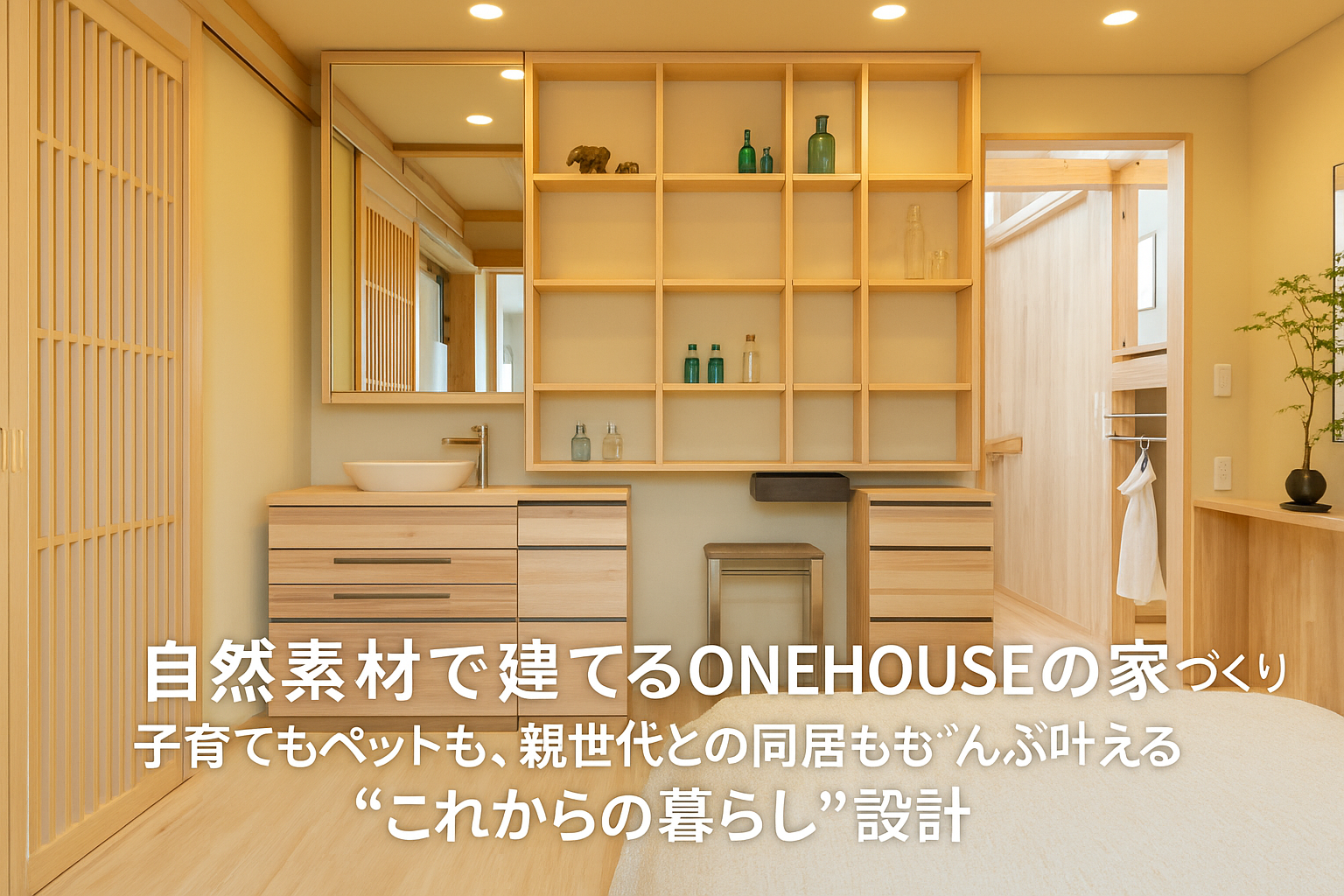 岡崎市で自然素材で建てるONEHOUSEの家づくり｜子育てもペットも、親世代との同居もぜんぶ叶える“これからの暮らし”設計