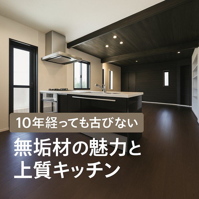 【幸田町×ブラックキッチン】10年経っても古びない無垢材の魅力と上質キッチン✨