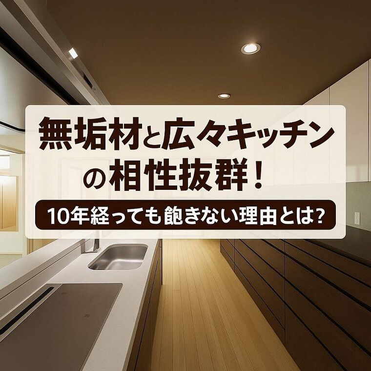 無垢材と広々キッチンの相性抜群！10年経っても飽きがこない理由とは？